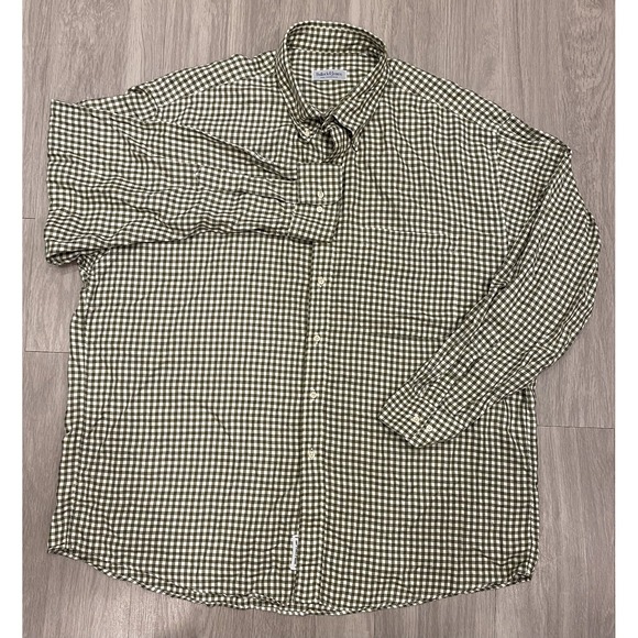 Bullock & Jones Other - Bullock & Jones Shirt Mens XXL Green Plaid Check Button Up San Francisco 2XL